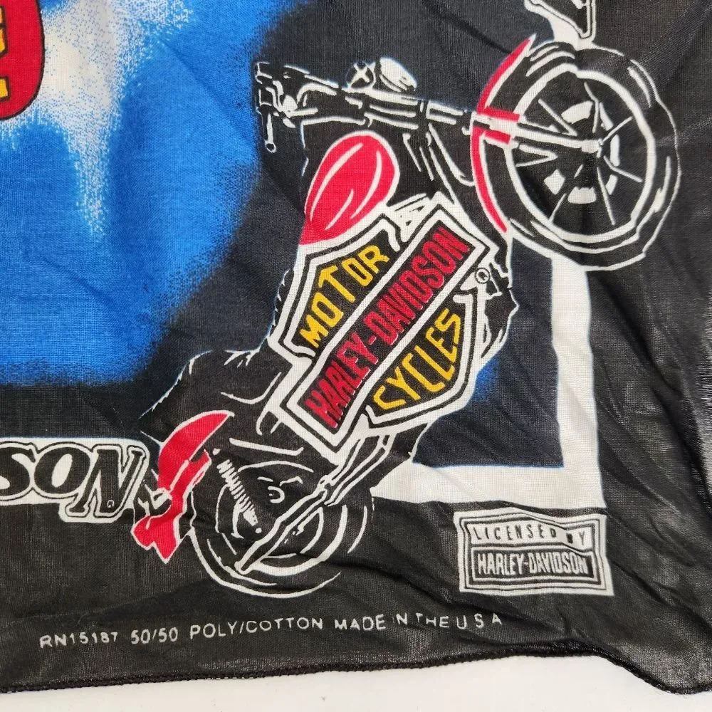 Vintage 90s Harley-Davidson Ride Into The 21st Century Bandana